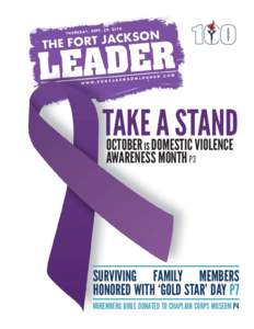 TAKE A STAND OCTOBER DOMESTIC VIOLENCE IS