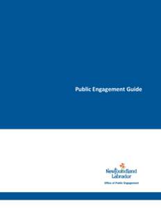 Public Engagement Guide  Public Engagement Guide Contents Introduction .............................................................................................................................................. 2
