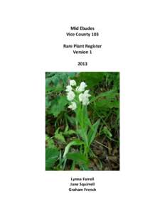 Mid Ebudes Vice County 103 Rare Plant Register Version