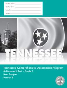 Student Name Teacher Name School System  Tennessee Comprehensive Assessment Program