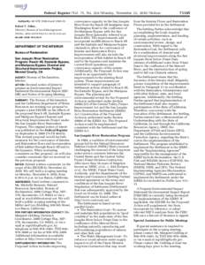 Federal Register / Vol. 75, No[removed]Monday, November 22, [removed]Notices Authority: 40 CFR[removed]and[removed]Robert V. Abbey, Director, Bureau of Land Management. [FR Doc. 2010–29370 Filed 11–19–10; 8:45 am] BIL