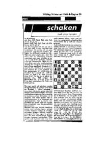 Vrijdag 10 februari1989O Pagina20  rm In de stelling: wit: Kgl, DE, Ta12, Th3, Lb2, Pe5,