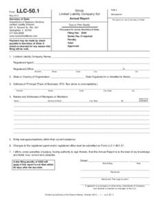 Form  LLC-50.1 Illinois Limited Liability Company Act