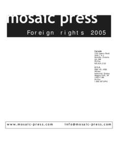 mosaic press Foreign rights  2005