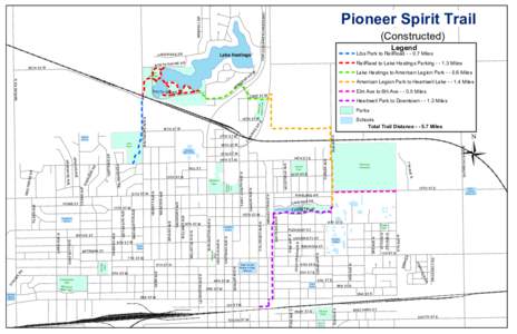 DR NORTH SHORE American Legion Park to Heartwell Lake[removed]Miles Elm Ave to 6th Ave[removed]Miles