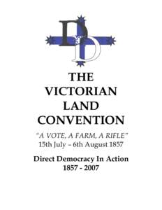 Microsoft Word - DDNPR - THE VICTORIAN LAND CONVENTION BOOKLET - COMPLETION.