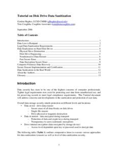 Non-volatile memory / Disk encryption / Data erasure / Data management / Computer security / Data remanence / Disk formatting / Shred / File deletion / Parallel ATA / USB flash drive / Data recovery