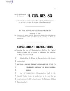 IV  113TH CONGRESS 2D SESSION  H. CON. RES. 83