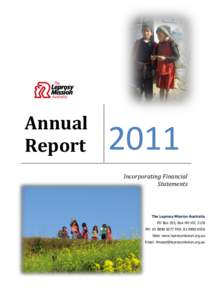 Annual Report 2011 Incorporating Financial Statements