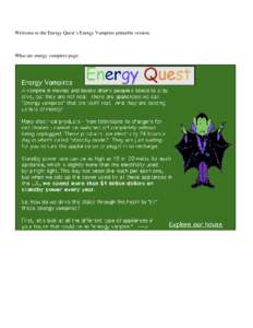 Welcome to the Energy Quest’s Energy Vampires printable version