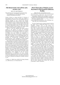 1978  Goldschmidt2013 Conference Abstracts Did thioarsenates start off the early arsenic cycle?