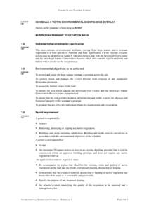 GOLDEN PLAINS PLANNING SCHEME[removed]C38  SCHEDULE 4 TO THE ENVIRONMENTAL SIGNIFICANCE OVERLAY