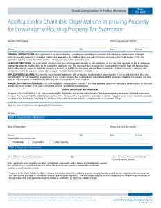 Texas Comptroller of Public Accounts  Form