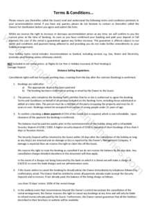 Terms & Conditions... Please ensure you (hereafter called the Guest) read and understand the following terms and conditions pertinent to your accommodation rental. If you have any queries, please do not hesitate to conta