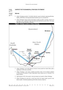 WODONGA P LANNING SCHEME[removed]CONTEXT FOR THE MUNICIPAL STRATEGIC STATEMENT