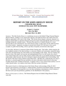 Microsoft Word - Greeley House Report