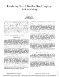 Control flow / Human communication / Humanmachine interaction / User interface / Virtual reality / Dataflow programming / Dataflow / Feedback / Futures and promises / Eval / Algorithm / TK Solver