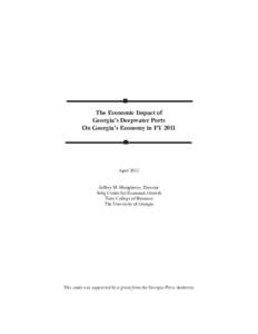 Georgia Ports Authority / MIG /  Inc. / Gross domestic product