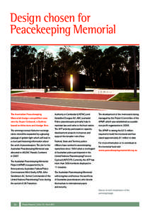 Design chosen for Peacekeeping Memorial The Australian Peacekeeping  Authority in Cambodia (UNTAC), and