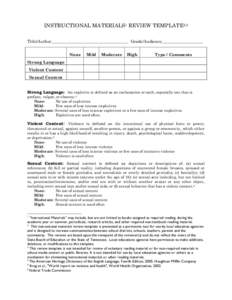 Microsoft Word - III A Instructional Materials Review Template Attachment.docx