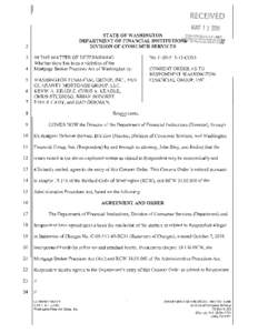 Washington Financial Group Inc - Consent Order with attached Statement of Charges - C[removed]CO03