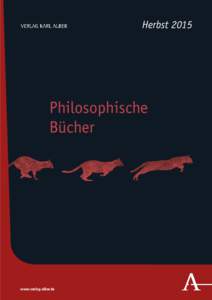 HerbstPhilosophische Bücher  www.verlag-alber.de