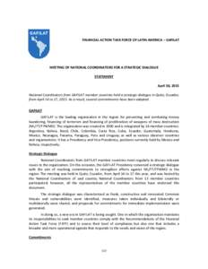 Money laundering / Definitions of terrorism / International relations / Law / Business / Financial regulation / Financial Action Task Force on Money Laundering / Organisation for Economic Co-operation and Development