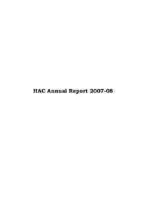 Draft HAC Annual Report[removed]