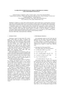 CALIBRATION OF PHOTOVOLTAIC MODULE PERFORMANCE MODELS USING MONITORED SYSTEM DATA 1a  Clifford W. Hansen1a, Katherine A. Klise1b, Joshua S. Stein1c, Yuzuru Ueda2, Keiichiro Hakuta3