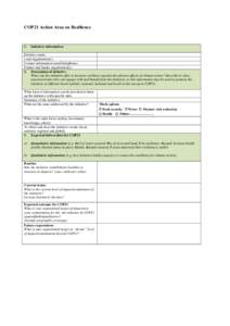 Environment / Global warming / Climate change policy / United Nations Climate Change Conference / Psychological resilience / Resilience / Disaster risk reduction