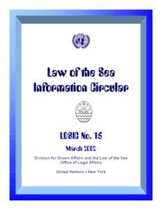 asdf Law of the Sea Information Circular LOSIC No. 15 March 2002