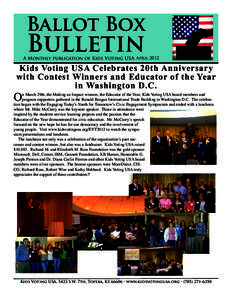 Ballot Box  Bulletin A Monthly publication of Kids Voting USA April 2012