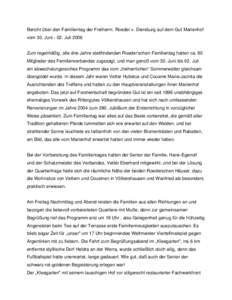Bericht über den Familientag der Freiherrn. Roeder v. Diersburg auf dem Gut Marienhof vom 30. Juni[removed]Juli 2006