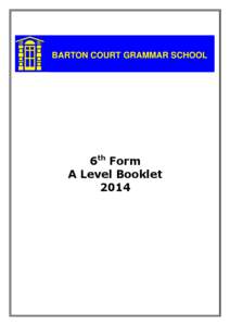 A level booklet 2014 FINAL