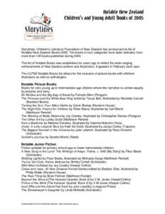 Microsoft Word - Storylines Notable Books List 2005.doc