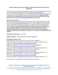 Funding Opportunity Announcement / Public economics / Federal grants in the United States / Data Universal Numbering System / Grant / Federal assistance in the United States / Public finance / Grants