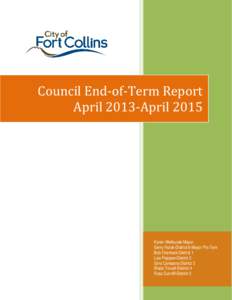 Council End-of-Term Report                                            April 2013-April 2015