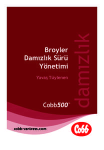 damızlık  Turkish Cobb500 BMgtSupp SF Package_Turkish Cobb500 BMgtSupp FF Package:56 Page 1 Broyler Damızlık Sürü