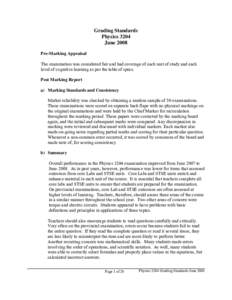 Microsoft Word - Phys 3204 June 2008 Grading Standards.doc