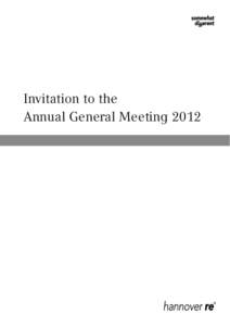 Invitation to the Annual General Meeting 2012 Key figures Figures in EUR million