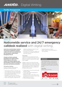 Digital Writing Facility Management Business case  Nationwide service and 24/7 emergency