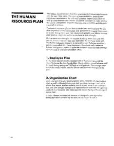 Human Resources Plan: Chicken Broiler Example: Preparing a Business Plan: A Guide for Agricultural Producers - BCMAFF