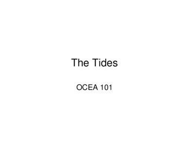 Earth / Theory of tides / Moon / Perigean spring tide / Tidal bundle / Tides / Planetary science / Oceanography