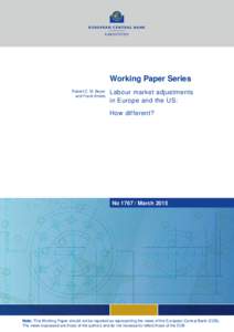 Labour market adjustments in Europe and the US: How different?