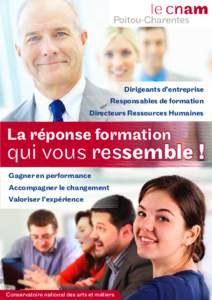 Dirigeants d’entreprise Responsables de formation Directeurs Ressources Humaines La réponse formation