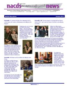 NACDS Newsletter  January 2011 Huntsville 1-1: Continue the New Year celebrations with a