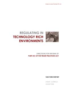 Microsoft Word - Regulating in Technology Rich Environments Task Force Report FINAL for publication.doc