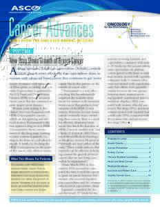 Cancer Advances  Oncology for the 21st Century