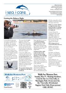 Official Newsletter Volume 50 Autumn 2013 Dolphin Research Institute ABN[removed]