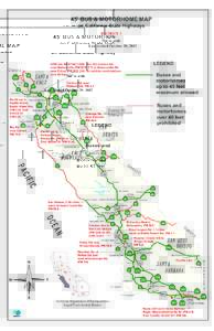 45’ BUS & MOTORHOME MAP on California State Highways DISTRICT 5 Map 5 of 12  Not to scale